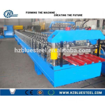 Hydraulic IBR Roof Sheet Roll Forming Machine / Manual Glazed Trapezoidal Roof Sheet Making Machine